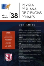 Ver Núm. 38 (2024): Revista Peruana de Ciencias Penales Nº 38